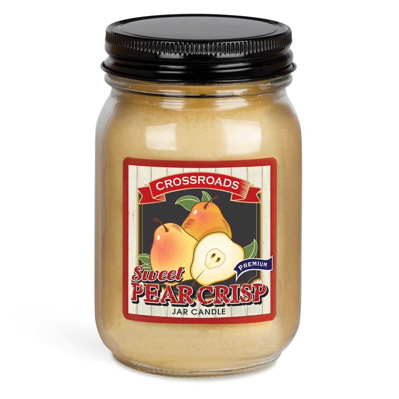 CrossroadsSweet Pear Crisp,Pint Mason Jar, 12 Ounce