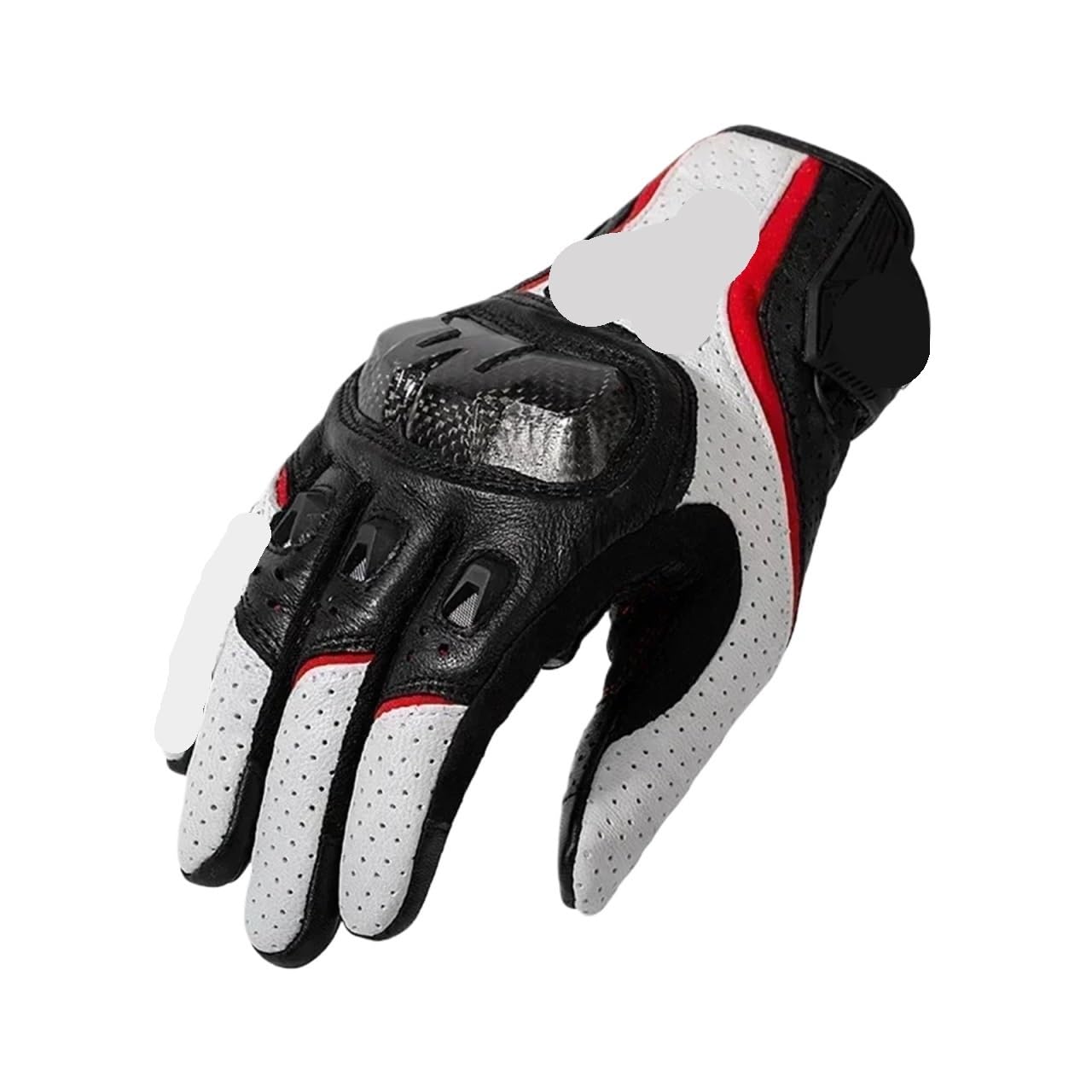 Gants Hiver Gants de Moto Homme Femme été Respirants en Cuir, Gants de Course for écrans tactiles, Protection Gant Homme