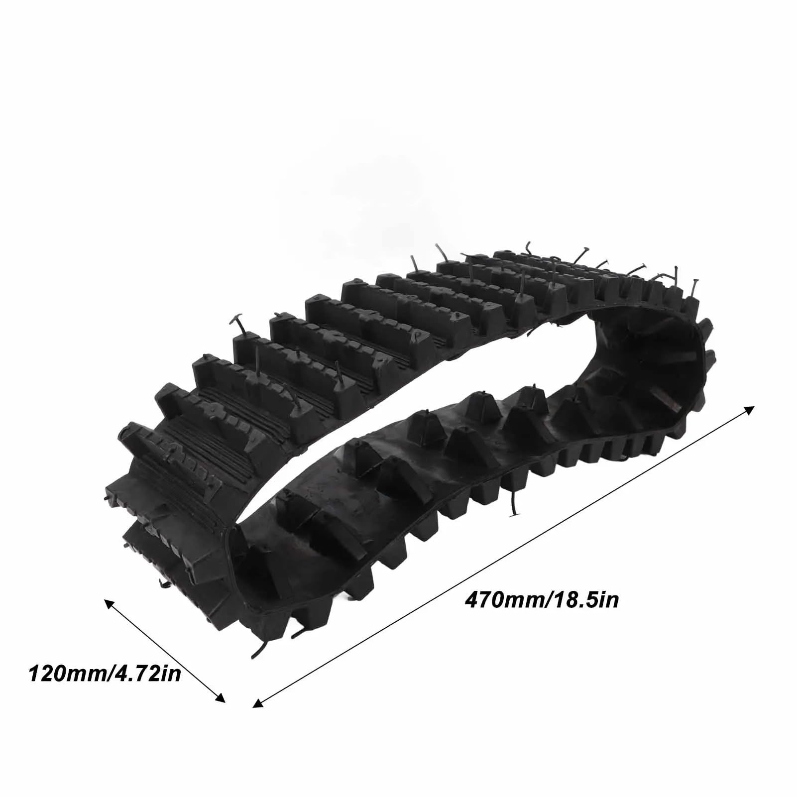 Puleggia per albero motore Cingoli in gomma Pista per pneumatici con ruota di trazione aumentata adatta per ATV UTV motoslitta elettrica Spazzaneve Go Kart