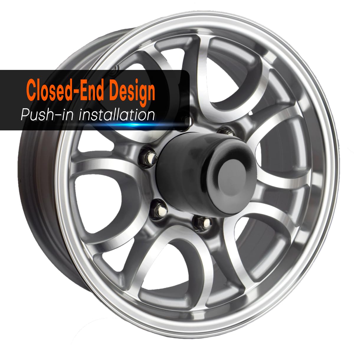 Snapklik.com : GTownWorks 331inch Stainless Steels Trailer Wheel Center ...