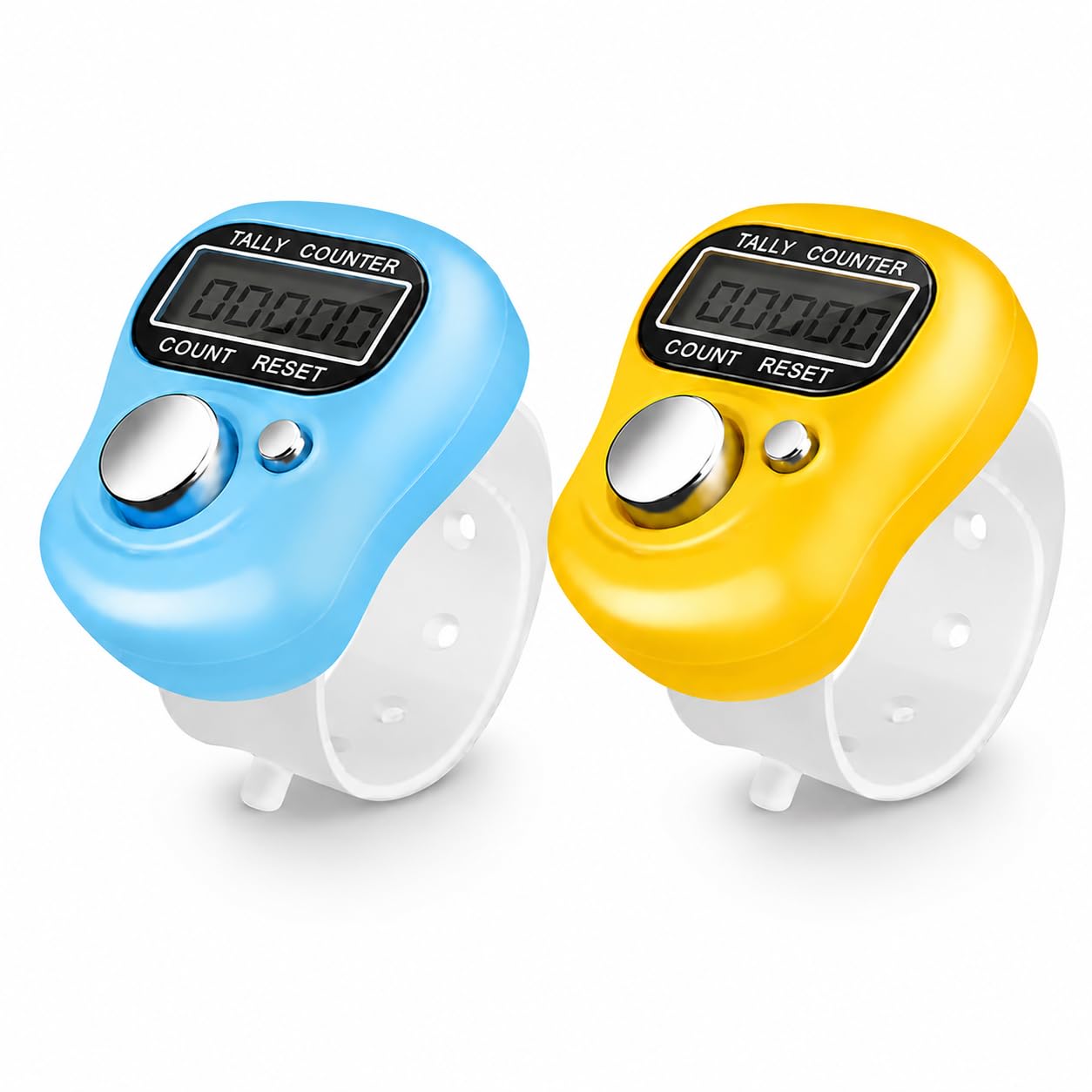Mini Digital Finger Tally Counter for Counting | LCD Electronic Counter Ring with Adjustable Strap | Handy Clicker Counter for Prayer, Knitting, Sports, Golf & Events | (Random Multicolor, 1Qty)-image-18