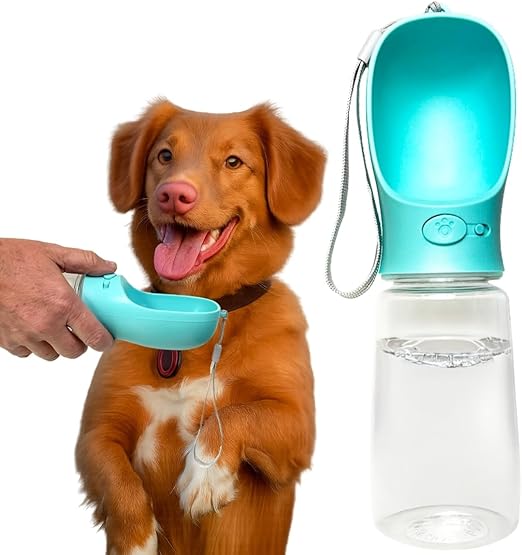 Portable Dog Water Bottle,19oz, Portable Dog Water Bottle Dispenser
