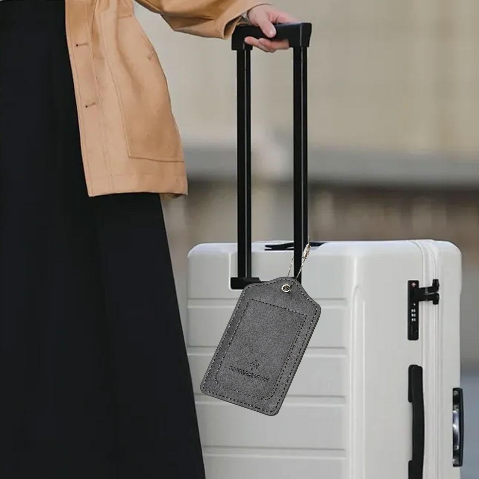 4xEtichette per Bagagli, Etichette Portatili per Valigie Da Viaggio in Aereo, per Viaggi All'aperto, 5 pezzi
