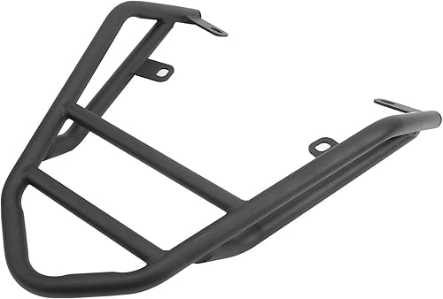 Miniatura 6 de Portaequipajes para motocicleta, estante trasero para equipaje de asiento individual, portaequipajes trasero soporte de tubo de acero M516‑B035‑BLK
