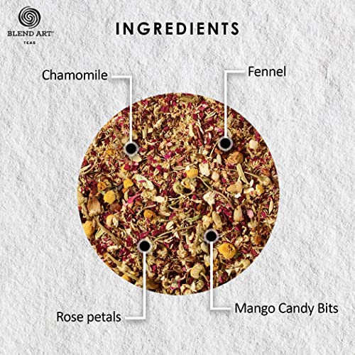 Image of Blendart Mango Chamomile Flower Herbal Tea 15 Tea Bags
