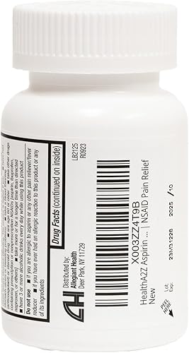 Miniatura 9 de HealthA2Z Aspirina 325 mg 300 unidades sin revestimiento en comparación con los ingredientes activos Bayer