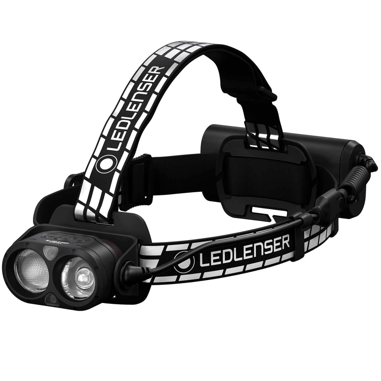 Ledlenser H19R Signature Premium Stirnlampe LED, aufladbar, mit Rotlicht, wasserdicht IP68, 4000 Lumen, Bluetooth Fernbedienung, Leuchtweite 330m, USB Magnetladekabel, Helmhalterung, Outdoor MTB