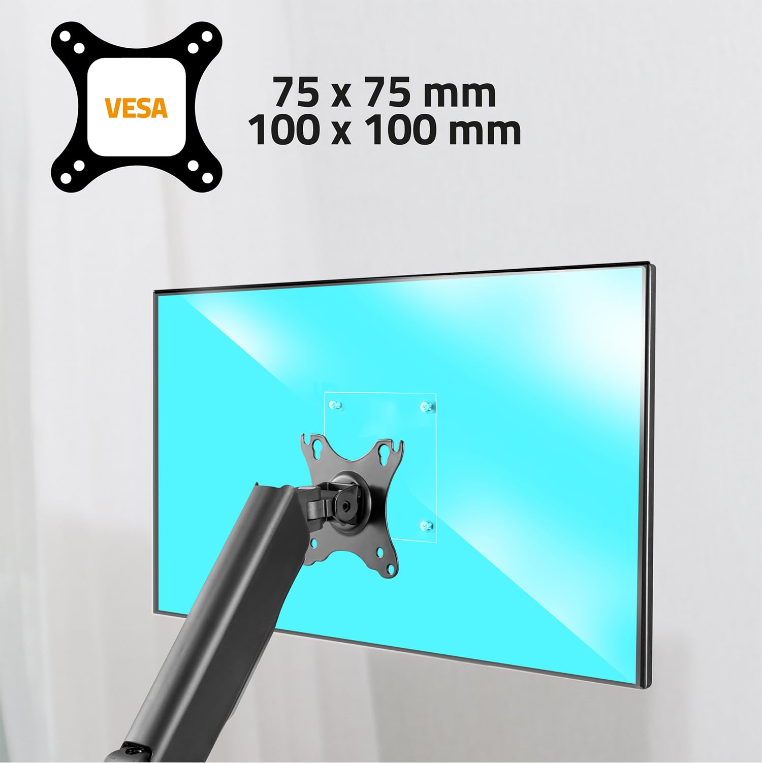 Advance Ergomount Dual Supporto per Monitor PC Standard o Curvo