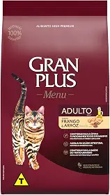 Granplus Ração Para Gato Adulto Gran Plus Frango E Arroz 3Kg