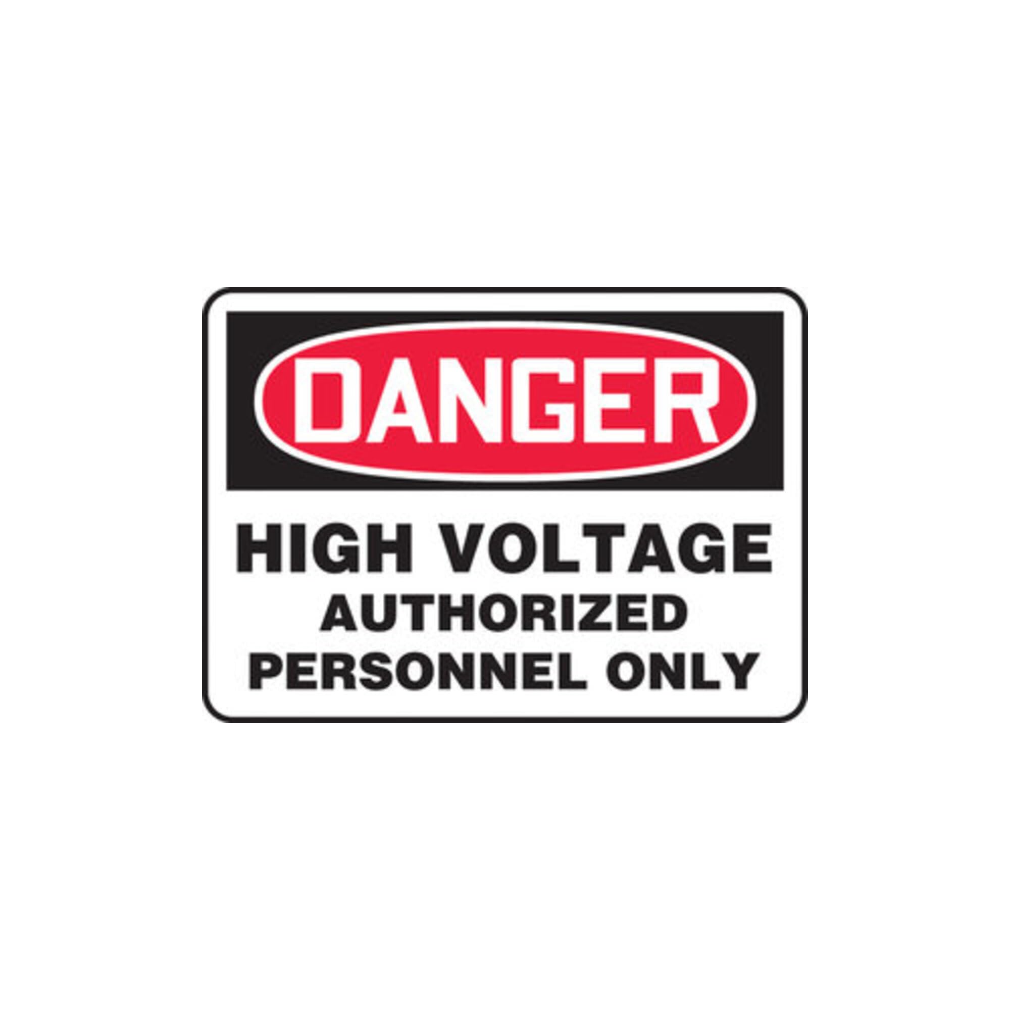 Panneau Danger High Voltage pour sécuriser accès zone électrique Accuform