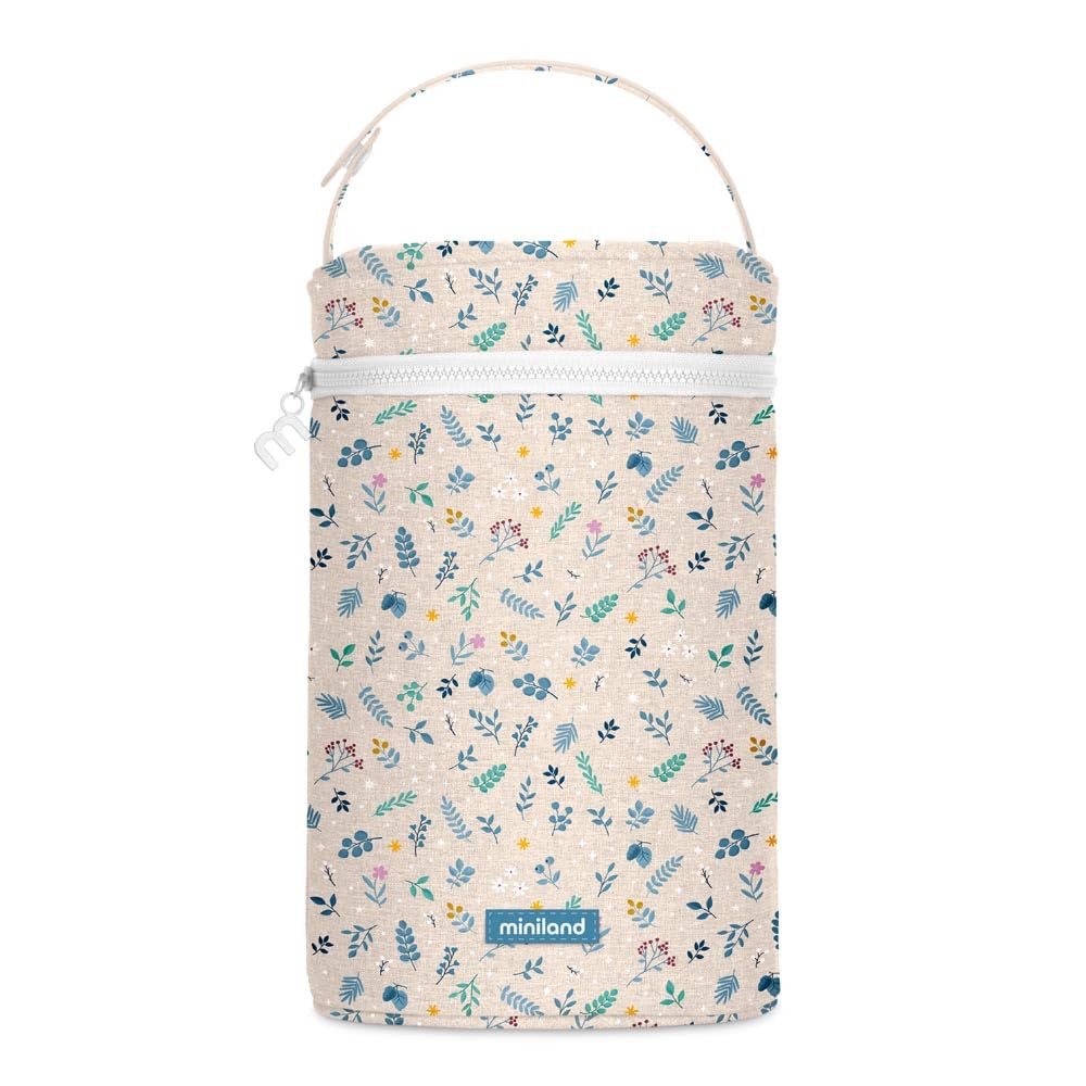 Miniland Thermibag Double Dreamland Insulated Bag for Thermoses & Baby Bottles - Holds 2 × 500 ml, Thermal Insulation, Carry Handle and Zip Closure