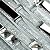Hominter Tile Sample 3 x 12 Inches: Silver Coated Glass Tile, Clear Crystal Backsplash Tiles, Strip Interlocking Patterns for Kitchen Backsplashes, Bathroom and Shower YG001