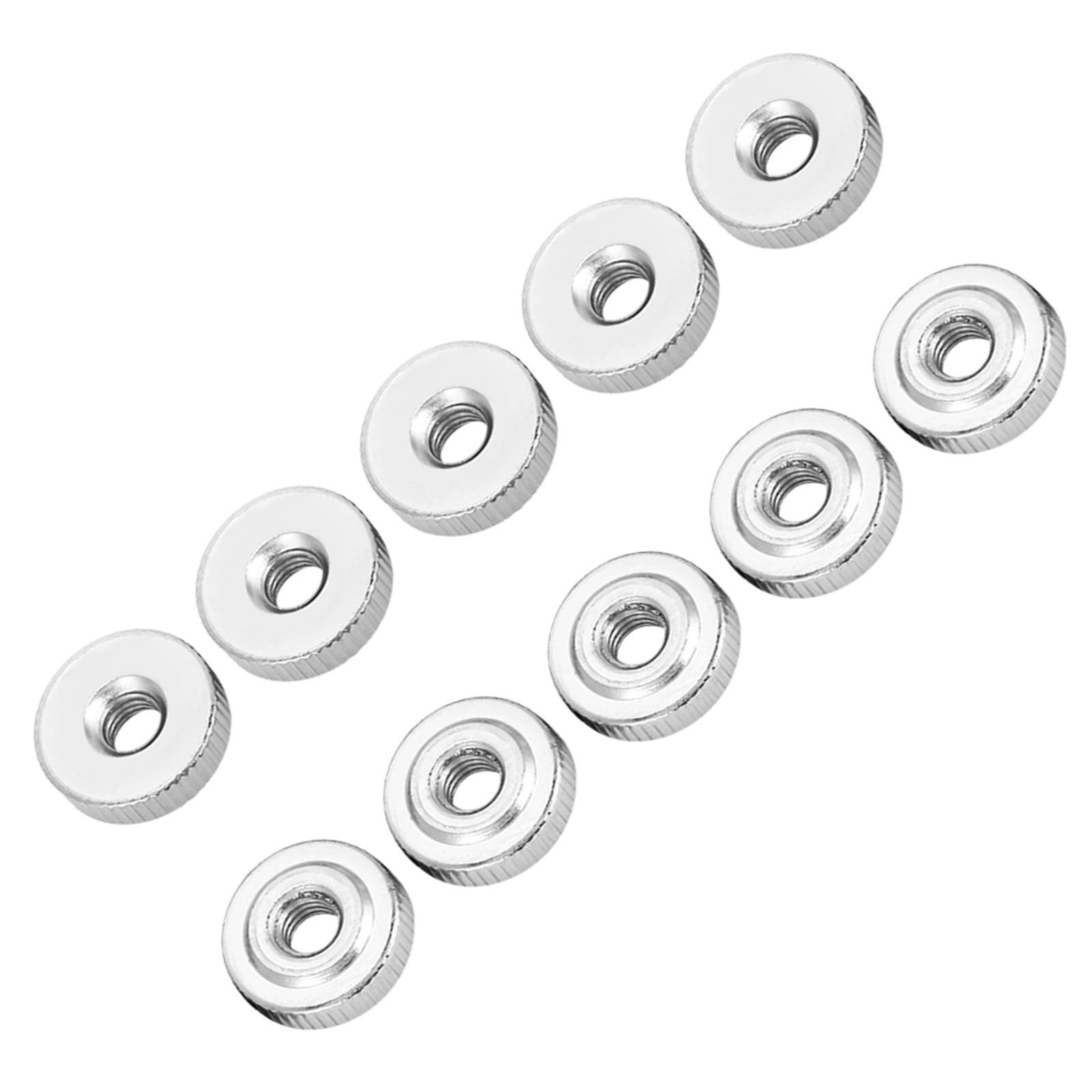 10/5/2/1 dado zigrinato M3 M4 M5 M6 M8 M10 dadi pollice Nurled in acciaio al carbonio(M4(10pcs))