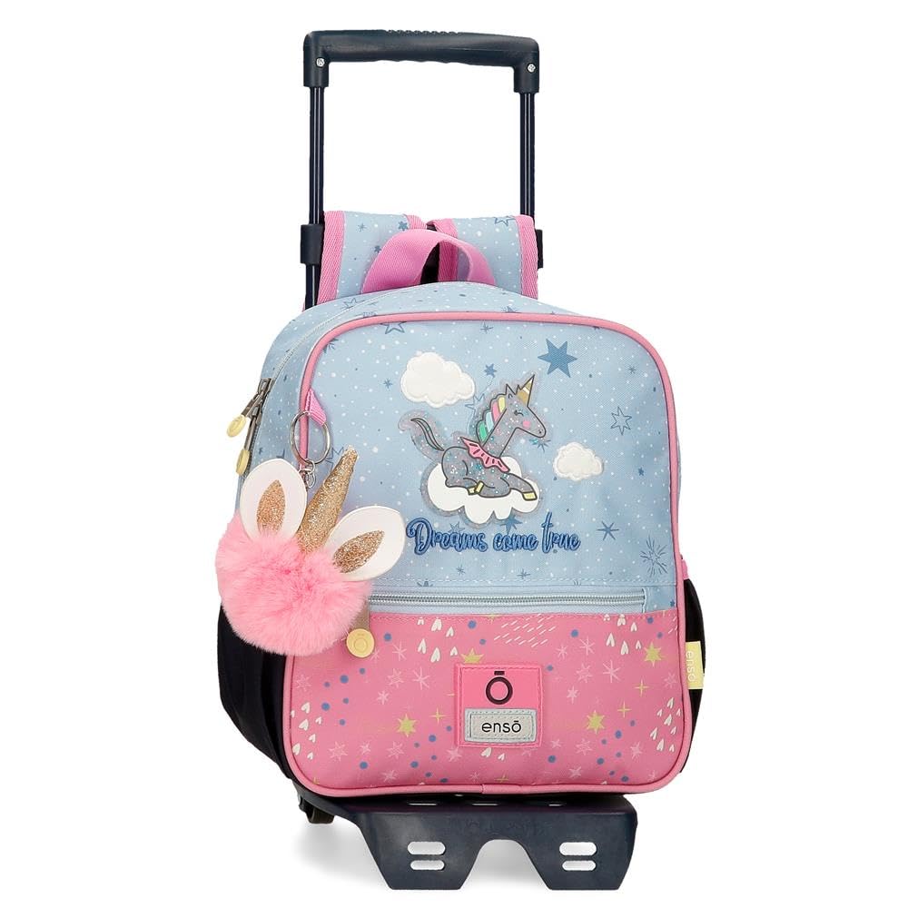 Enso Dreams come true Mochila Preescolar con Carro Multicolor 23x25x10 cms Poliéster