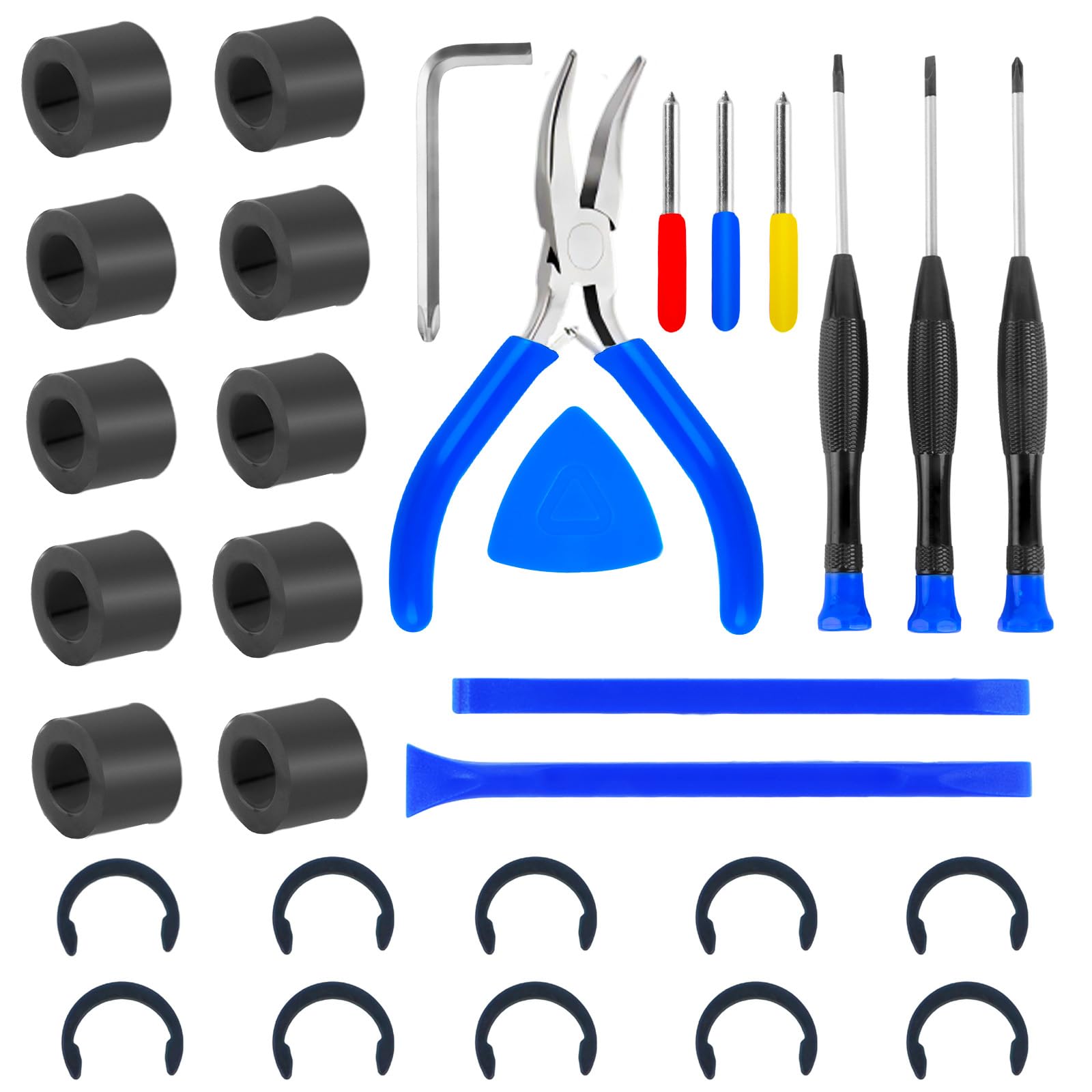 31 Packs Rubber Roller Replacement Set for Cricut Maker/Maker 3 only, Rubber Roller Set f…