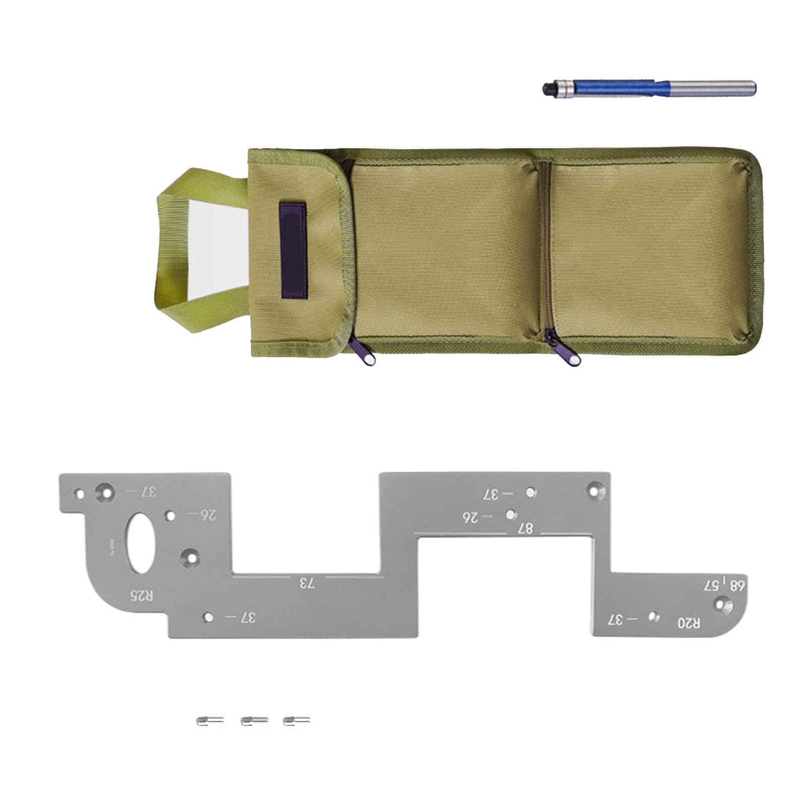Kalttoy Grey Efficient Aluminum Slotting Template Mold Jigs For Safe Aesthetic Cabinet Handle Grooves Furniture Modifications Carpentry Jigs Slotting