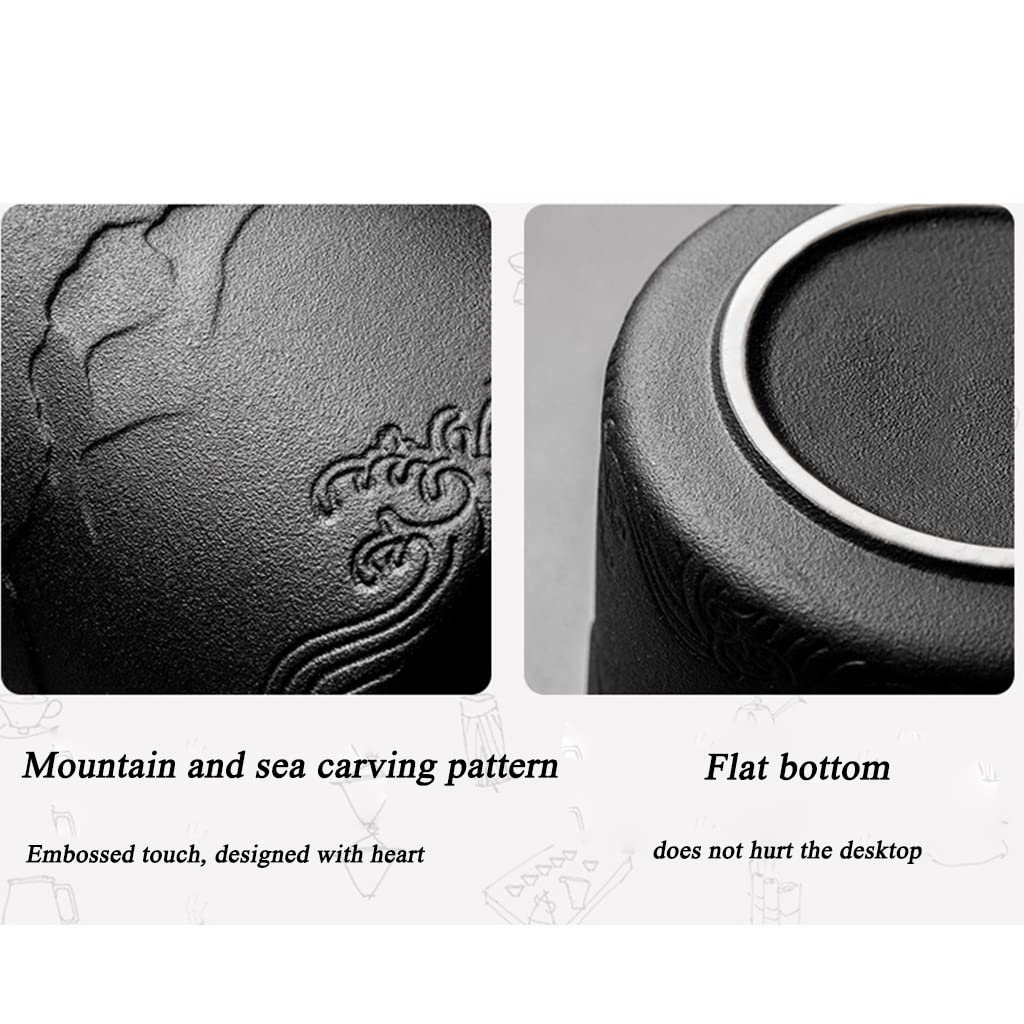 Barattoli da tè Barattolo per Alimenti in Ceramica con Coperchio ermetico, Confezione Regalo in Barattolo da tè Resistente all'umidità in Stile Semplice Bianco e Nero Confezione p