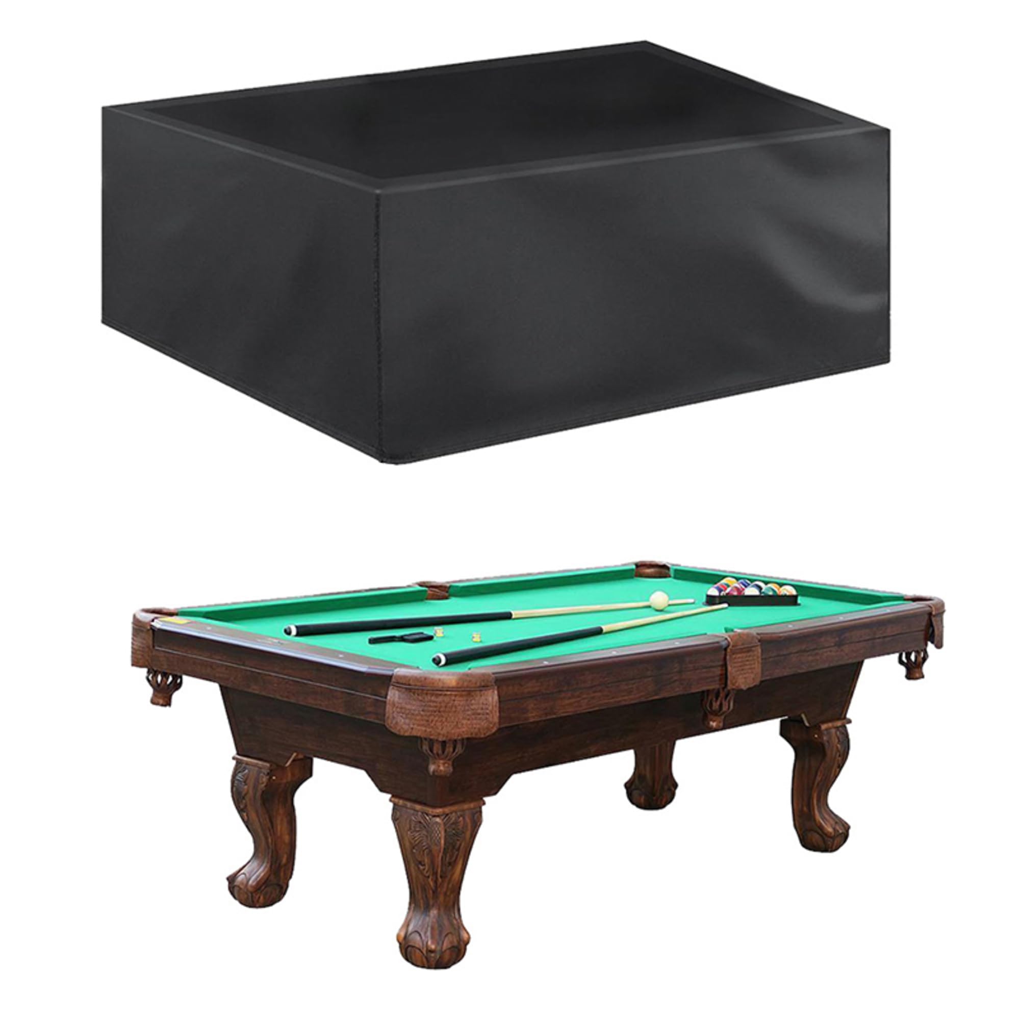 Funda de mesa de billar de tela Oxford resistente para salones de juego