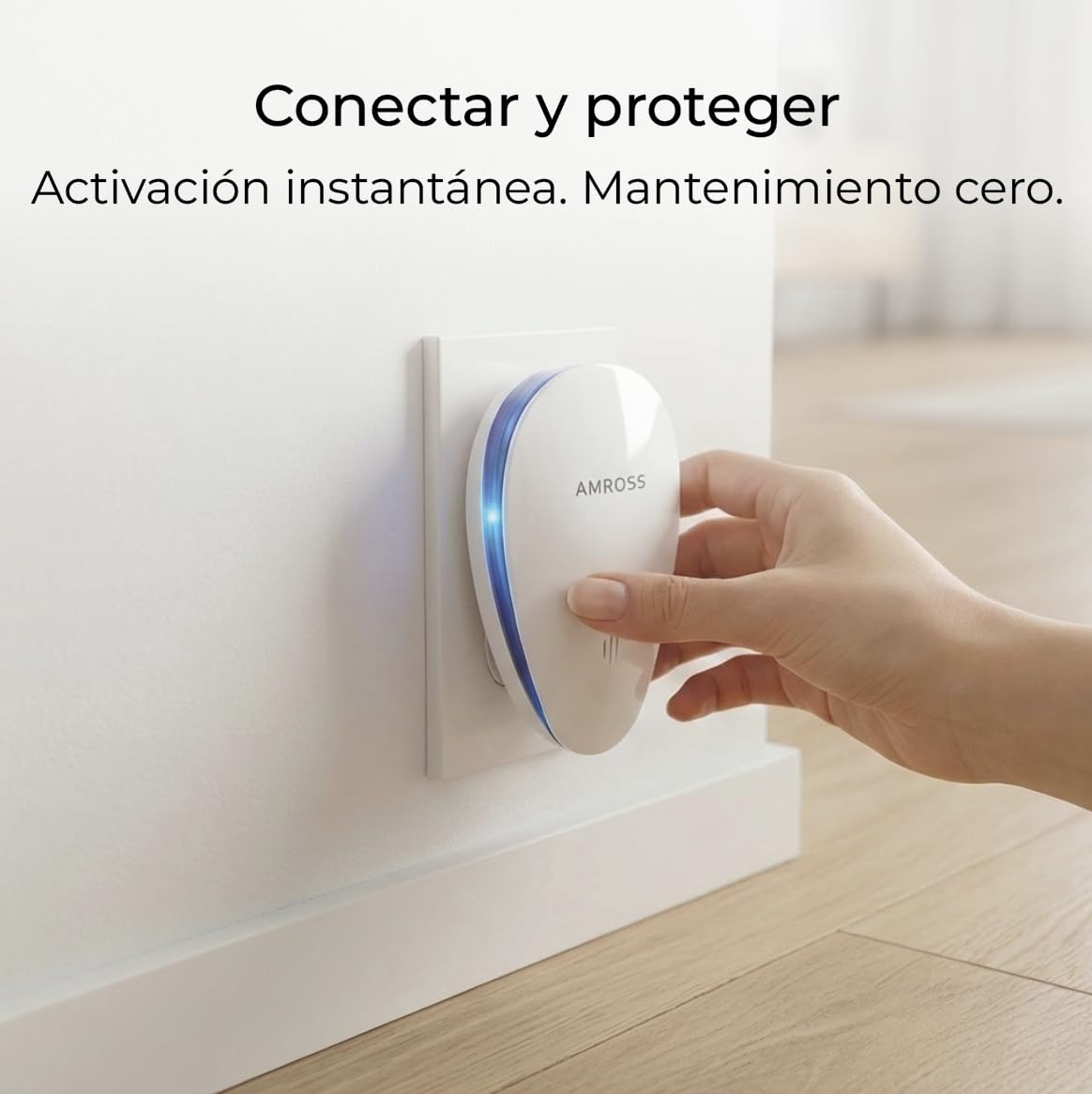 Repelente ultrasónico de plagas enchufable paquete de 4 para ratas ratones mosquitos cucarachas roedores arañas