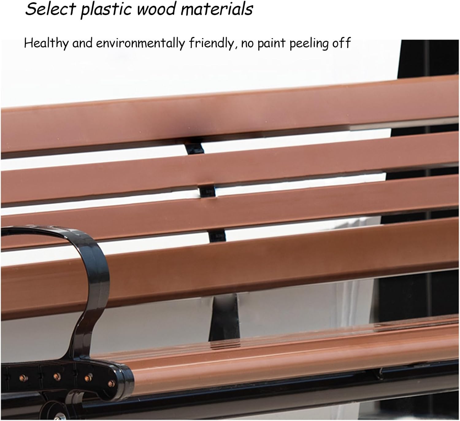 Seater Garden Bench, Park Benches for Outside Clearance, Outdoor Chair with Delicate Patterned Armrests, for Park, Yard, Porch, Lawn, Balcony, Backyard (Size : 59in/150cm)