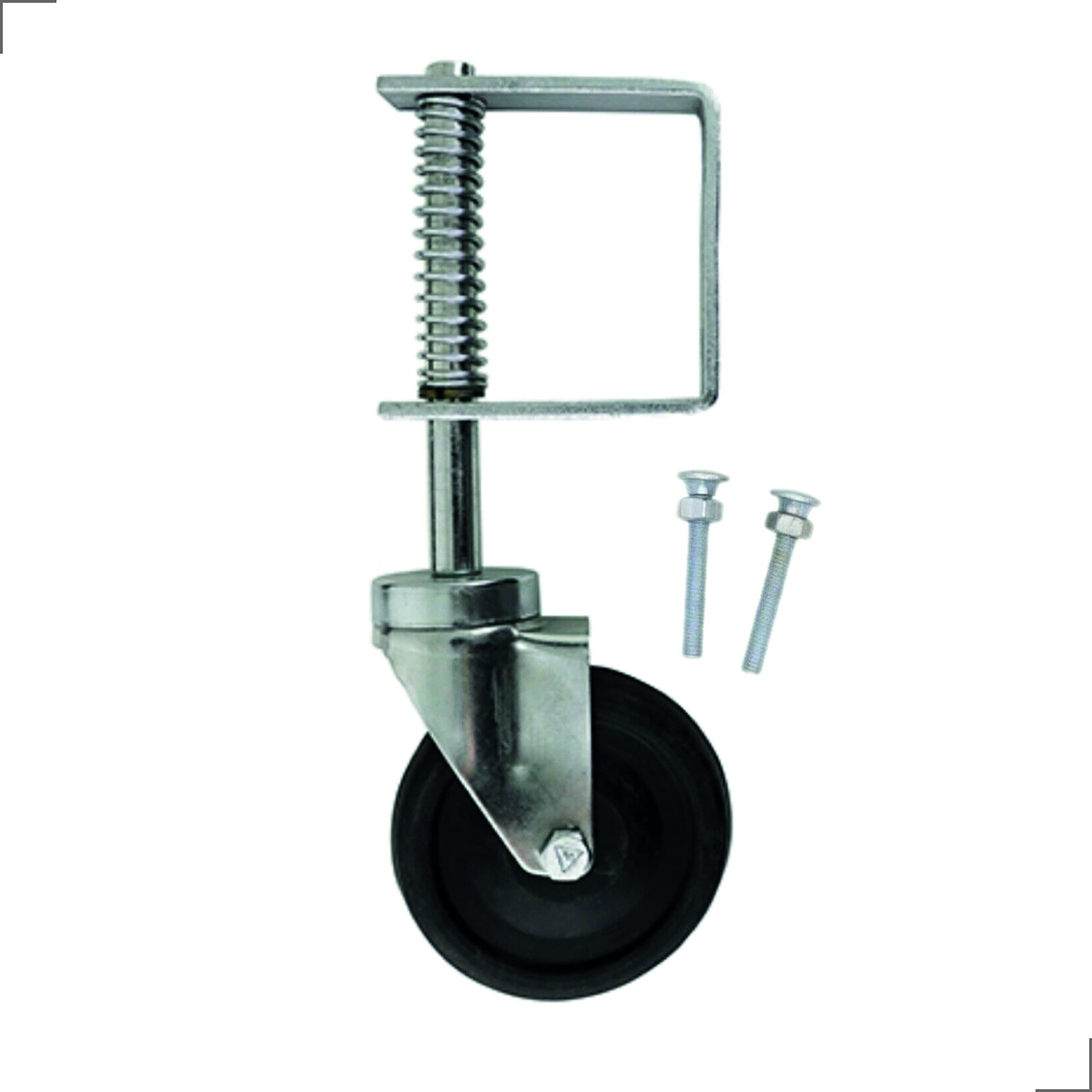 Buy Gate Wheel, Galvanised, Spring Loaded, Swivel 4 inch Max Load