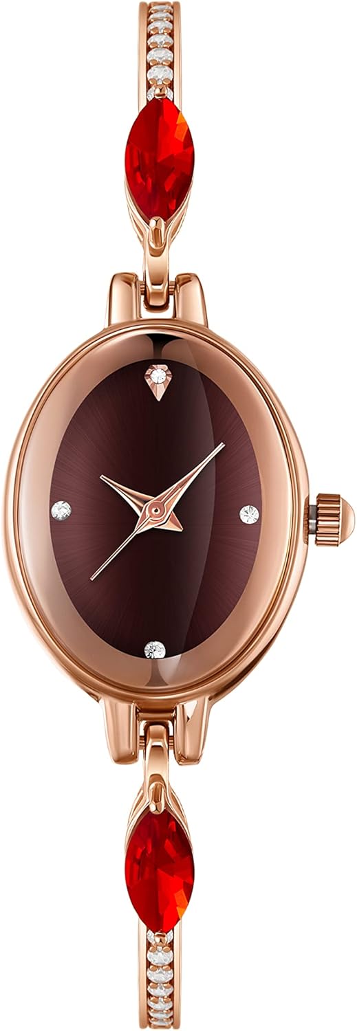 TIME100 Womens Watch,Mini Ladies Fashion Dress Women Watch Oval Bracelet Dial Quartz Wrist Watch,Waterproof Watch for Women - Image 6