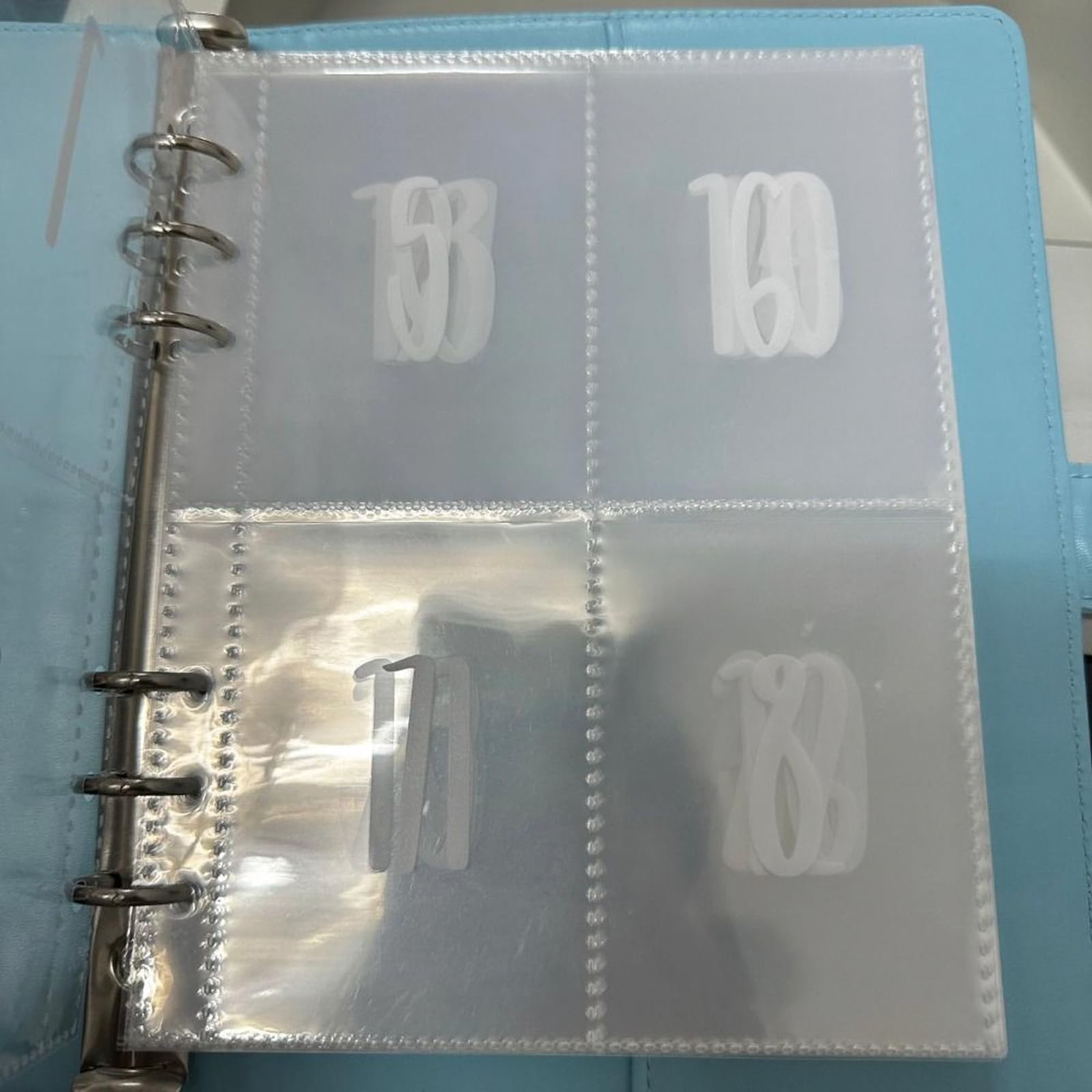 Raccoglitore Risparmio Con 100 Buste - Sfida Di Risparmio Per Obiettivi Finanziari, Verde - Foto 2