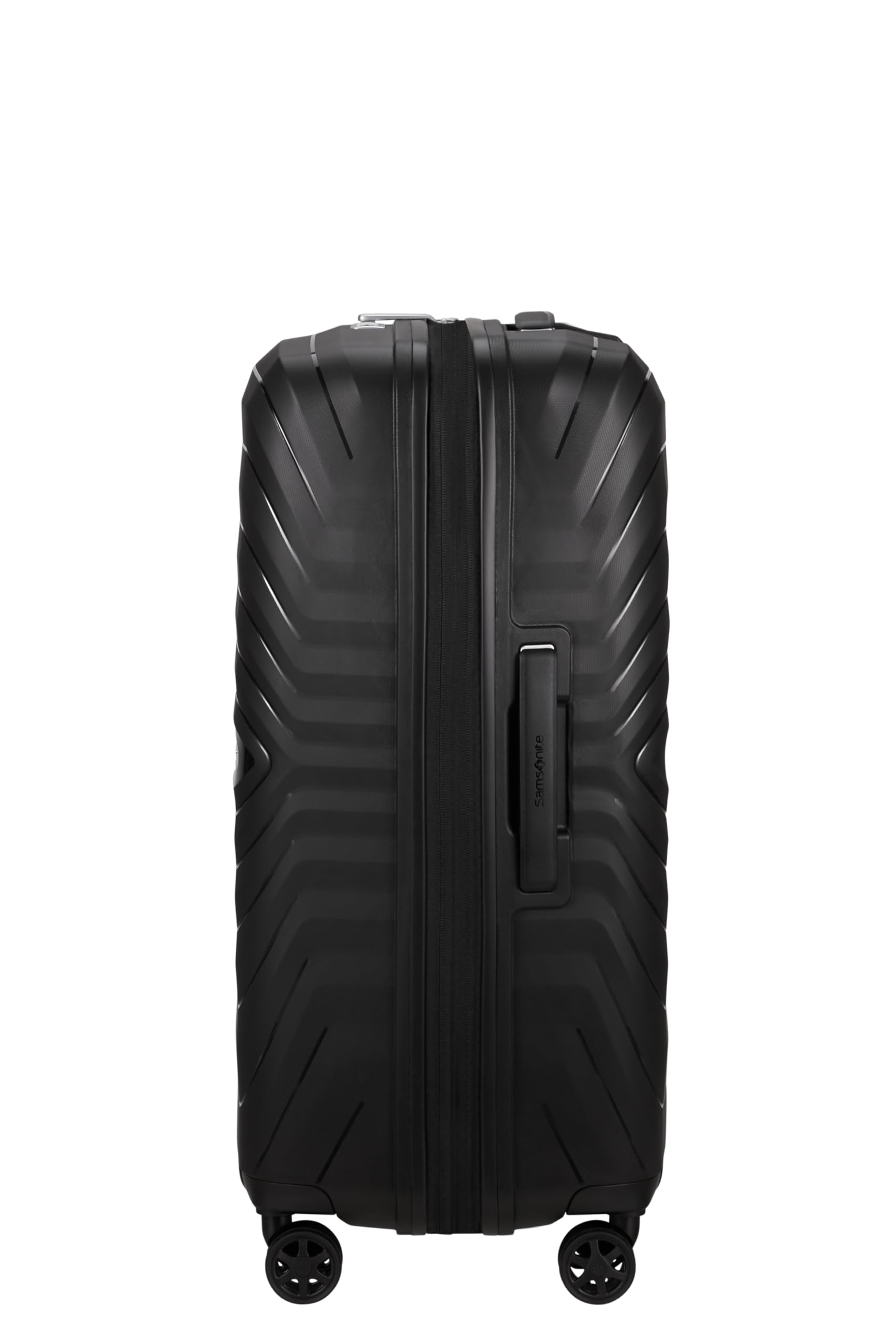 Samsonite Neo Flux - Spinner M, Valigia espandibile, 68 cm, 86/96 L, Nero (Black)