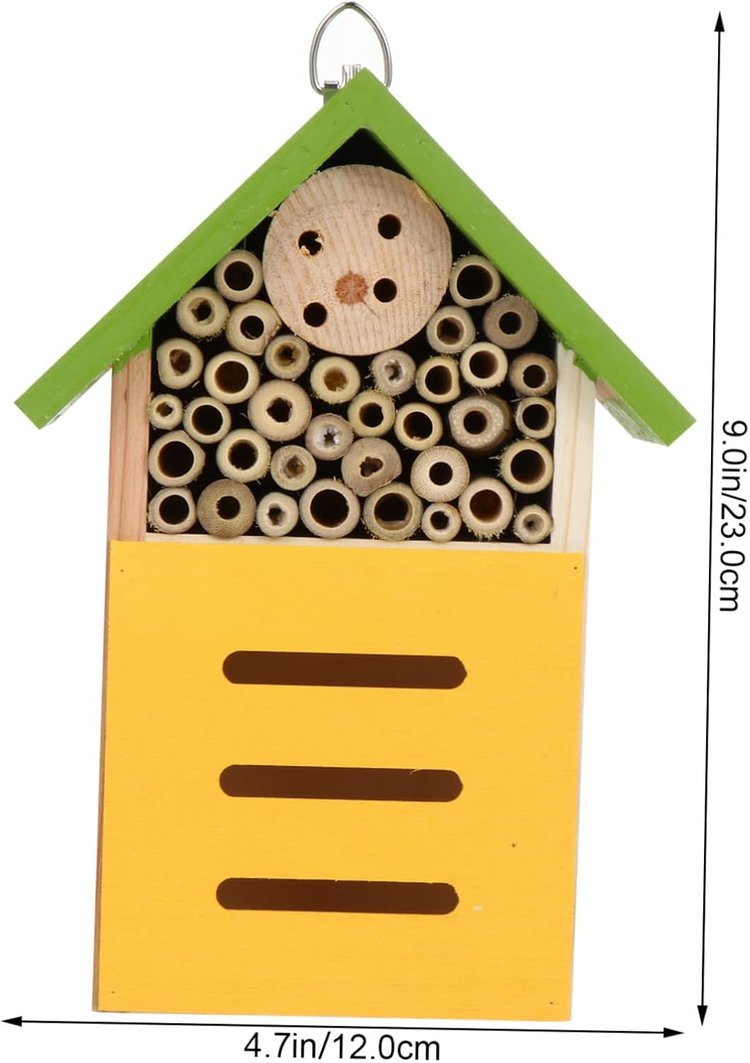Wrought Iron Hooks Included Bee Shelter House Wooden Bee House Garden Decorati