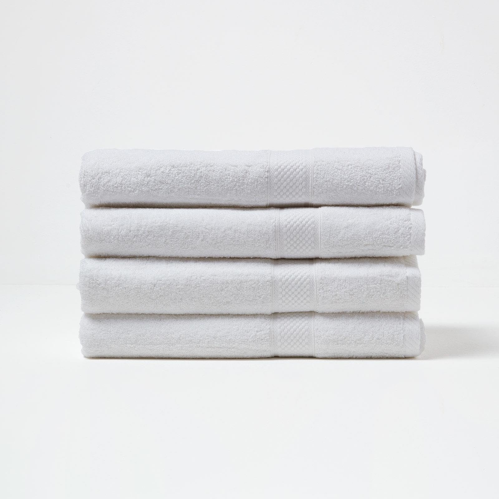 HOMESCAPES Light Blue Turkish Cotton Set of 4 Face Cloths Flannel Super Soft Thick & Absorbent 500 GSM Towel Heavy Weight for everyday Luxury — view 181