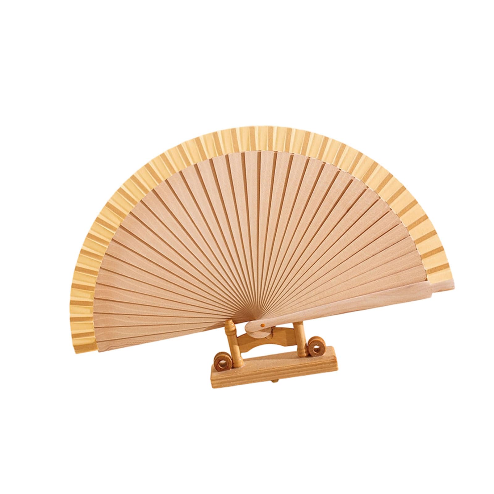 our fave Decorative Hand Fan, Folding Wooden Fanned Foldable Handheld Fanned for Photography Props, Dance Home Decors Wooden Wood Handheld Folding