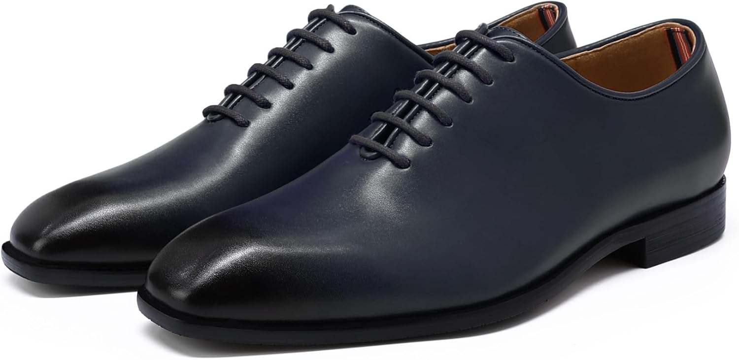 AUSTIN MILL Mens Dress Shoes Plain Toe Lace Up Oxfords for Business Work Wedding Office Prom - Image 4