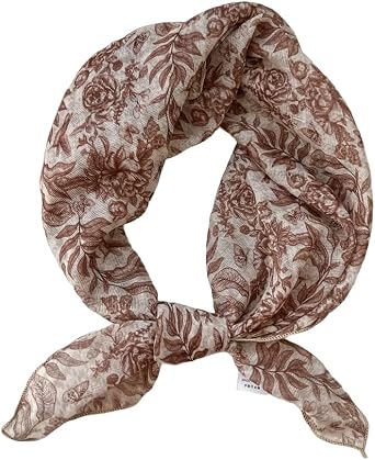 Retro Style Large Bandana Head Hair Neck Scarf for Women 24 x 24