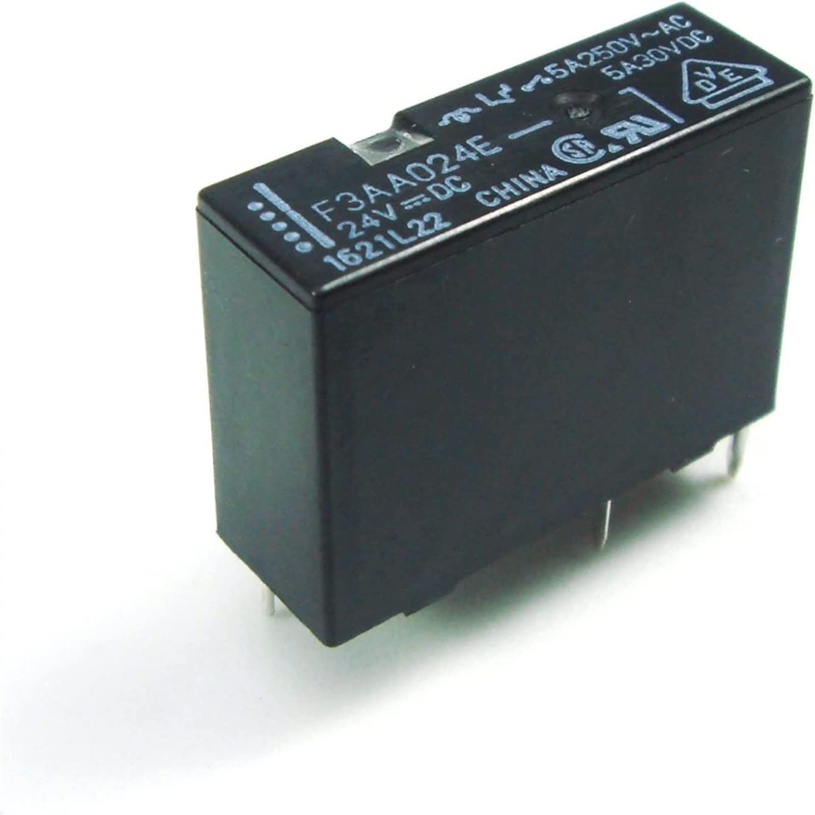AERBNYEQP Relay 5pcs Power F3AA005E F3AA012E F3AA024E 5V 12V 24V 5A 4pin DC5V DC12V DC24V(F3AA005E)