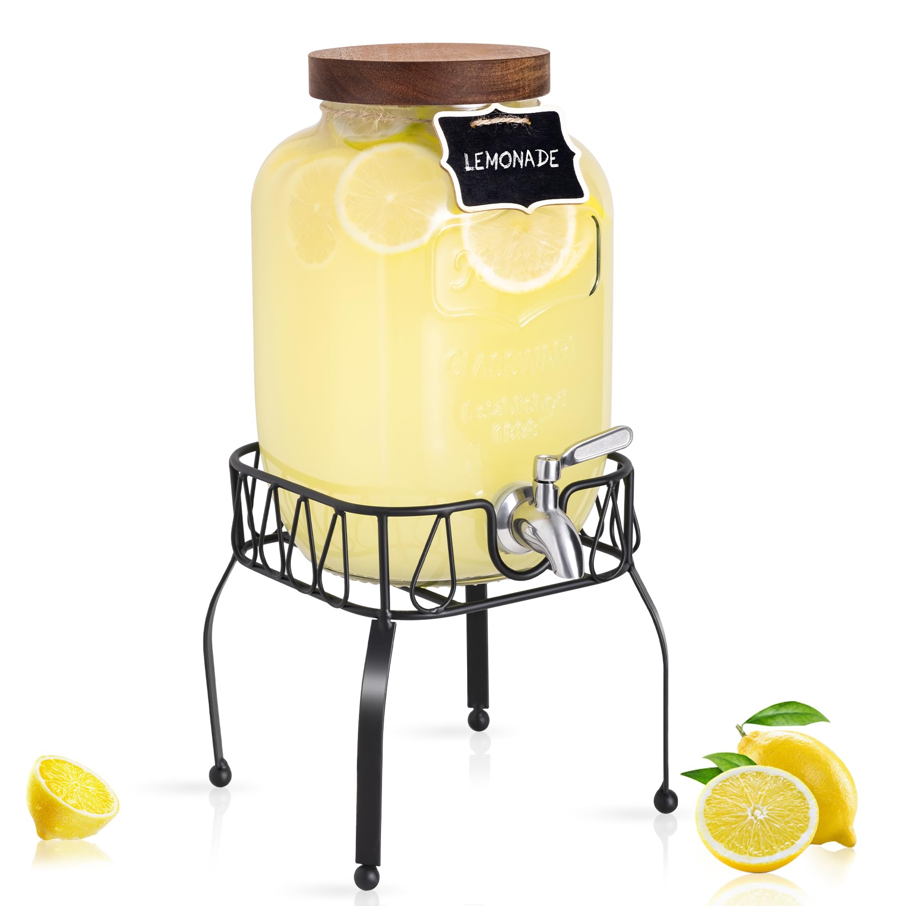 Mustry Glass Drink Dispenser
