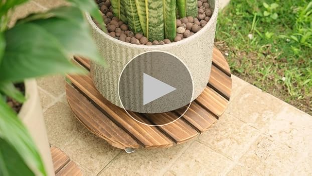 Tadpolebaby Heavy-Duty Plant Caddy With Wheels 16 Inch, 360