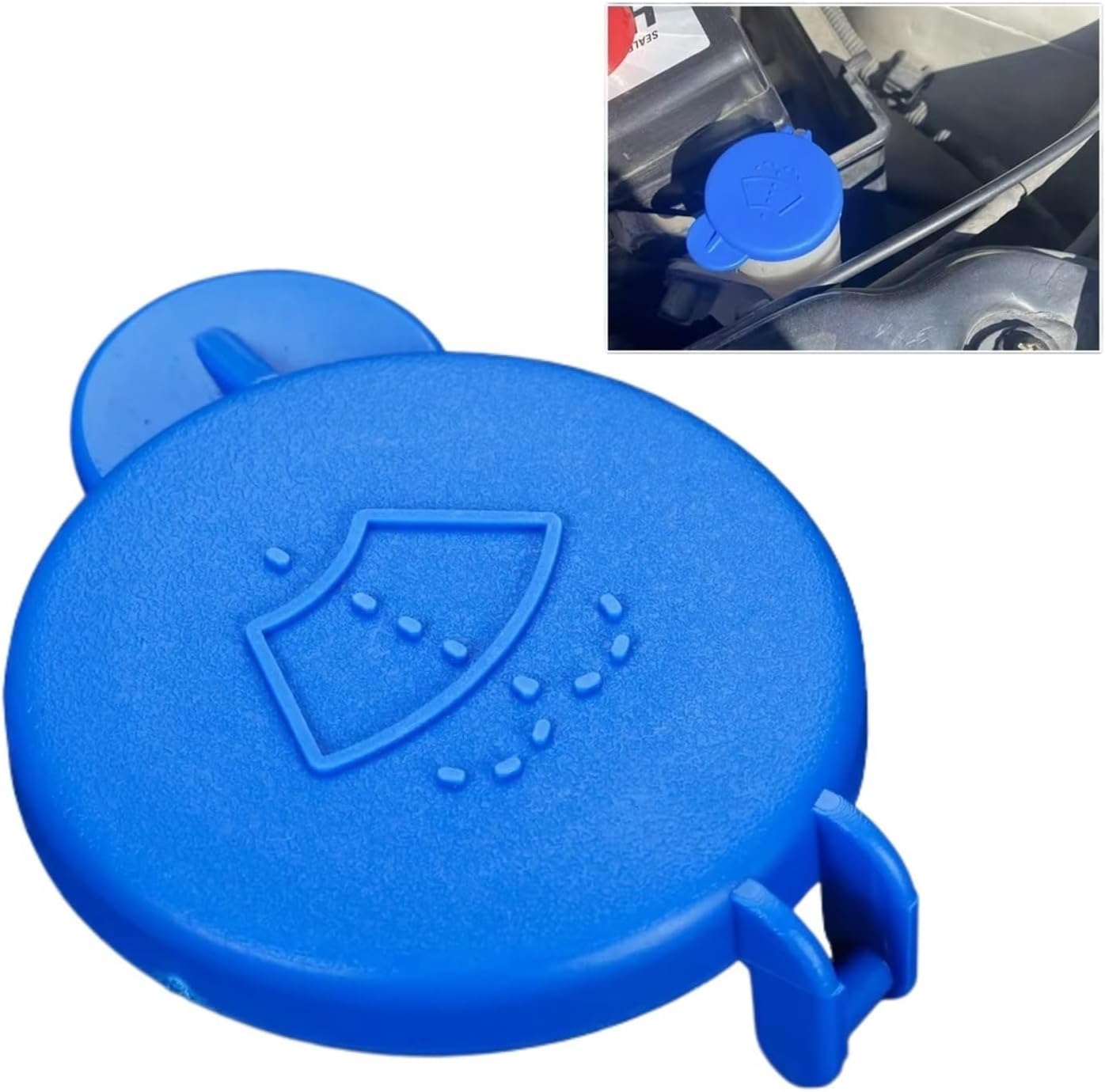 for Fiesta Mk5 Mk6 2005 2006 2007 2008 1142518 Car Washer Bottle Cap Windscreen Wiper Fluid Reservoir Water Cover Car Windshield Washer Cap