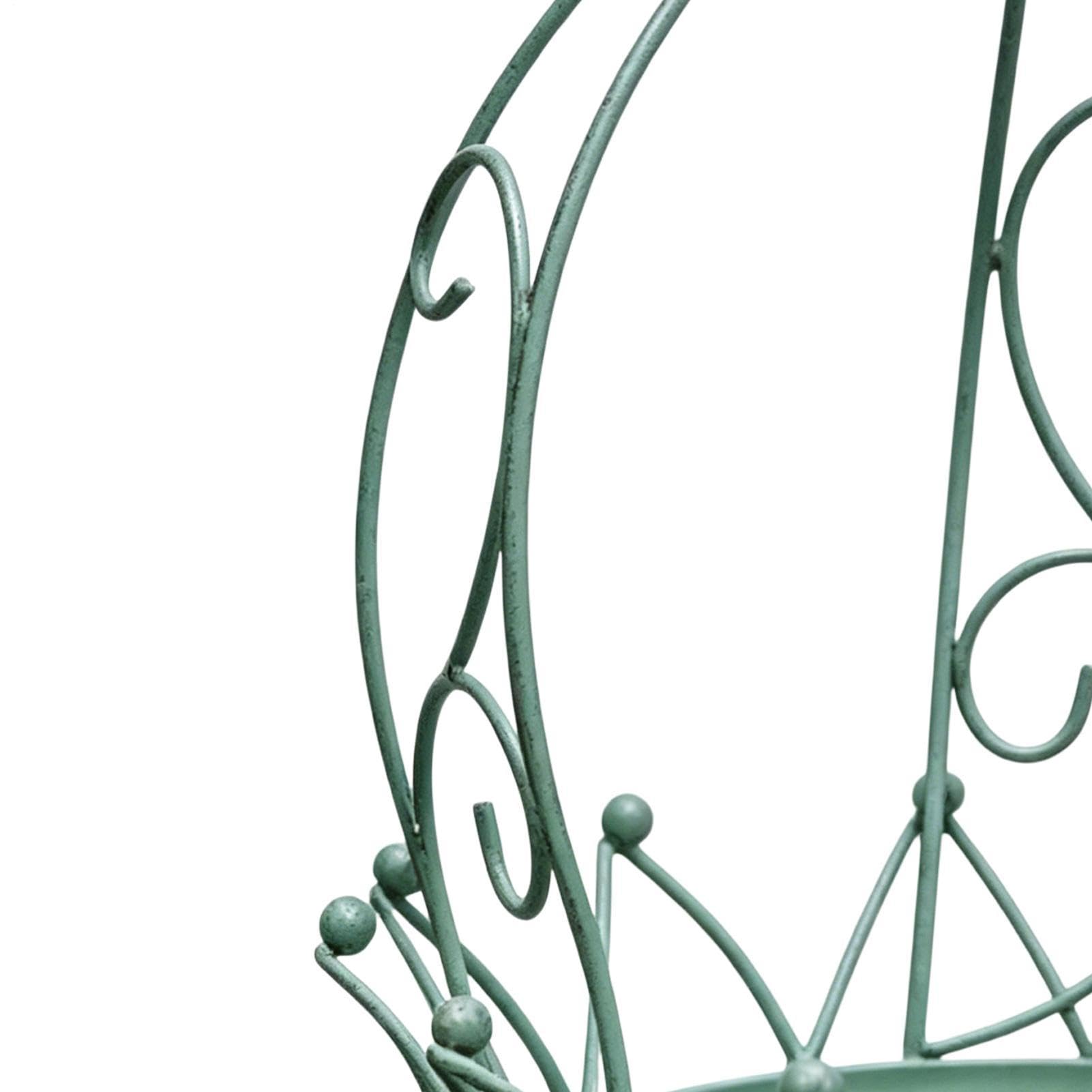 Suspension pour d'intérieur avec chaîne et panier décoratif en métal