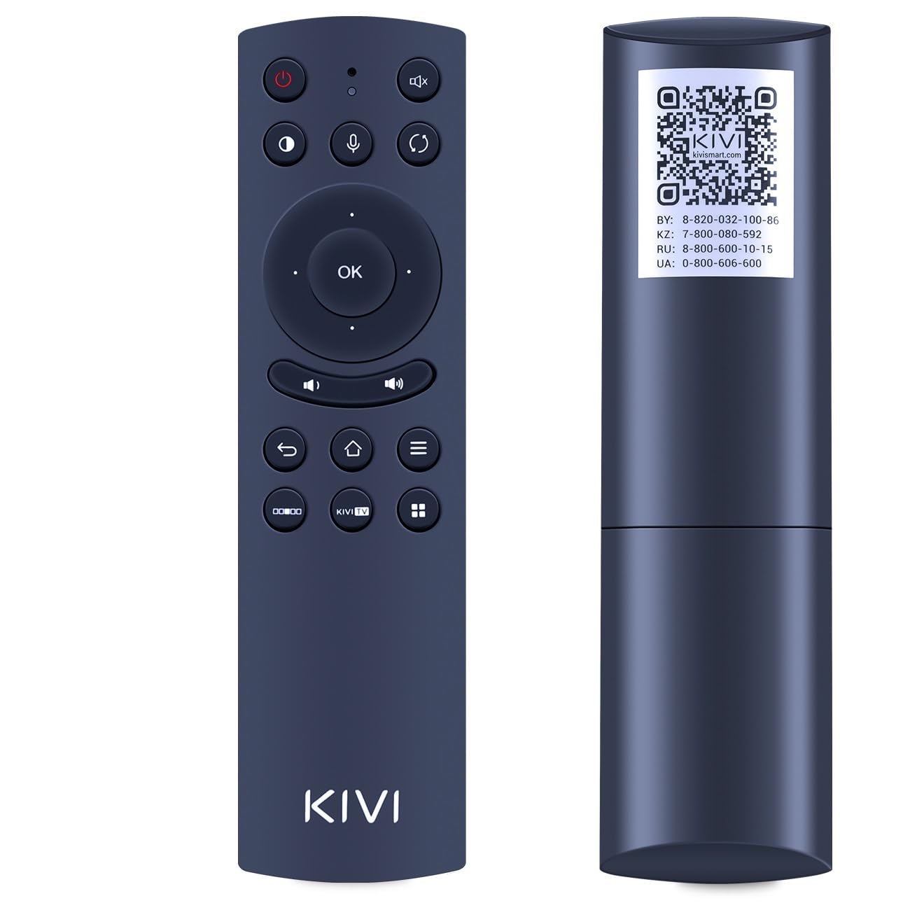 Pilot głosowy Bluetooth do telewizora KIVI RC80 32FR50BU 40FR50BU 32FP50WU 32FP50GU 43UP50GU 49UP50GU 55UP50GU 65UP50