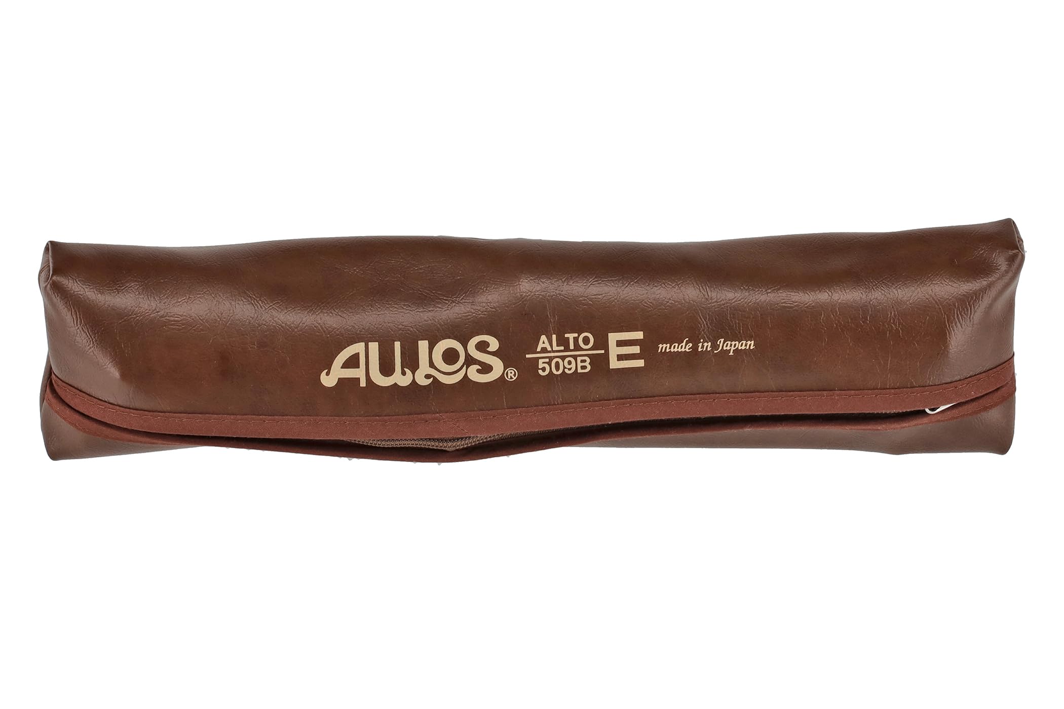 Aulos flûte à bec alto en fa Symphony 509B - brun foncé/couleur ivoire - doigté baroque, avec doubles trous - avec étui, écouvillon etc. - repose-pouce amovible - 3 pièces - canal d’air courbé