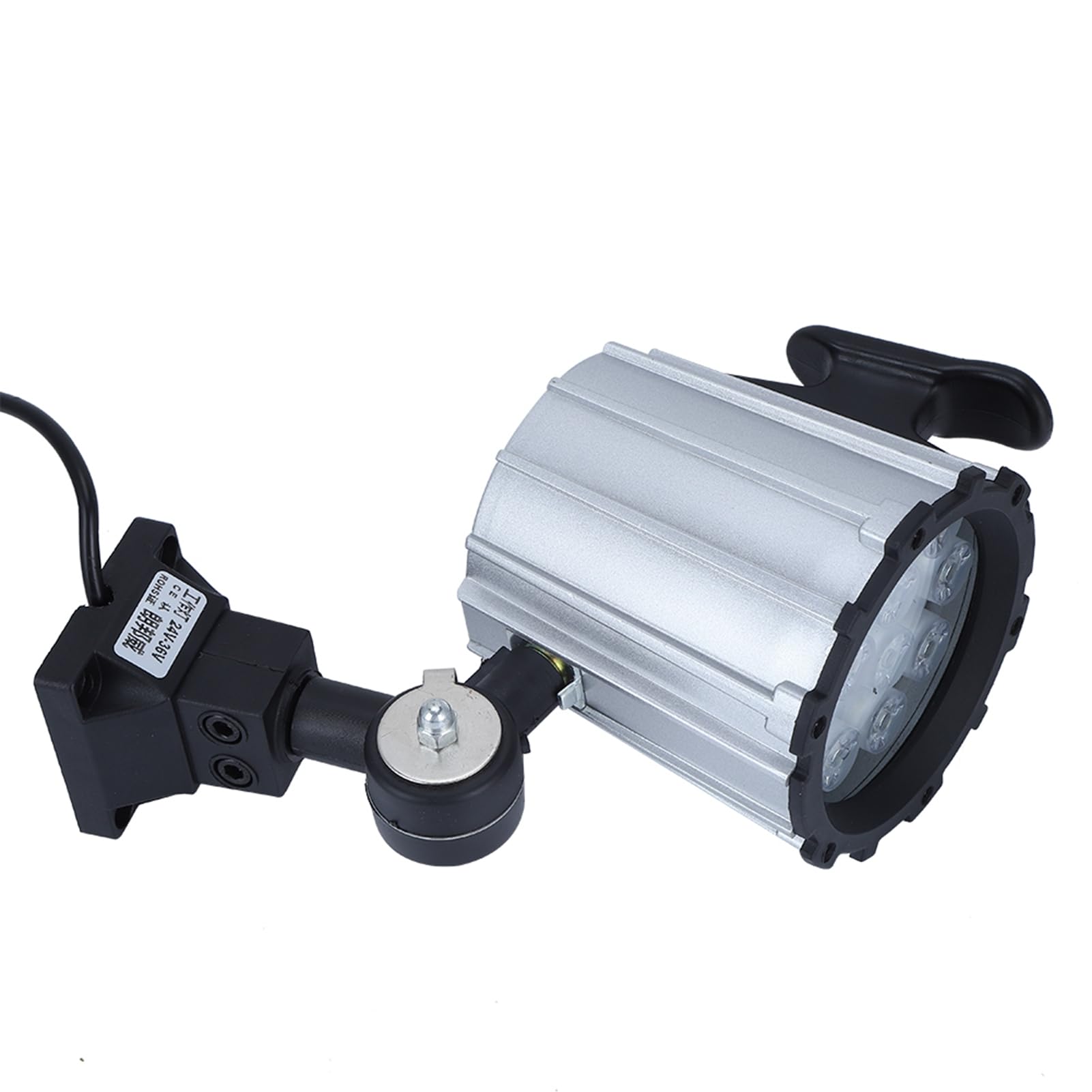 Braccio regolabile per lampada da lavoro a LED da 12 W 24 V, design anti acqua per utensili CNC, torni, trapani; Alta luminosità, facile installazione