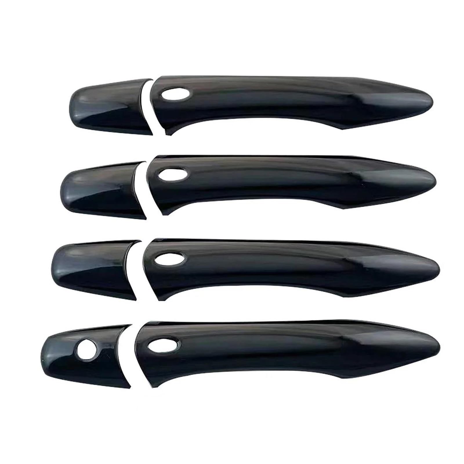 UJNHEQ Car Gloss Black Door Handle Covers for Infiniti EX25 EX35 EX37 JX35 M37 M37x M56 M56x M35h FX35 FX37 FX50 2008-2016(Type E)