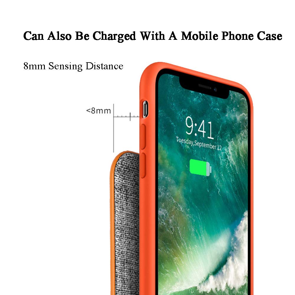 Caricatore Wireless Rapido Qi 10W Caricabatterie a Induzione con 2 Bobine Compatibile Samsung Galaxy S9/S8/S8 Plus/S7/S6/S6 Edge, 7.5W Compatibile iPhone XS/XS Max/XR/X/8/8 Plus, Green