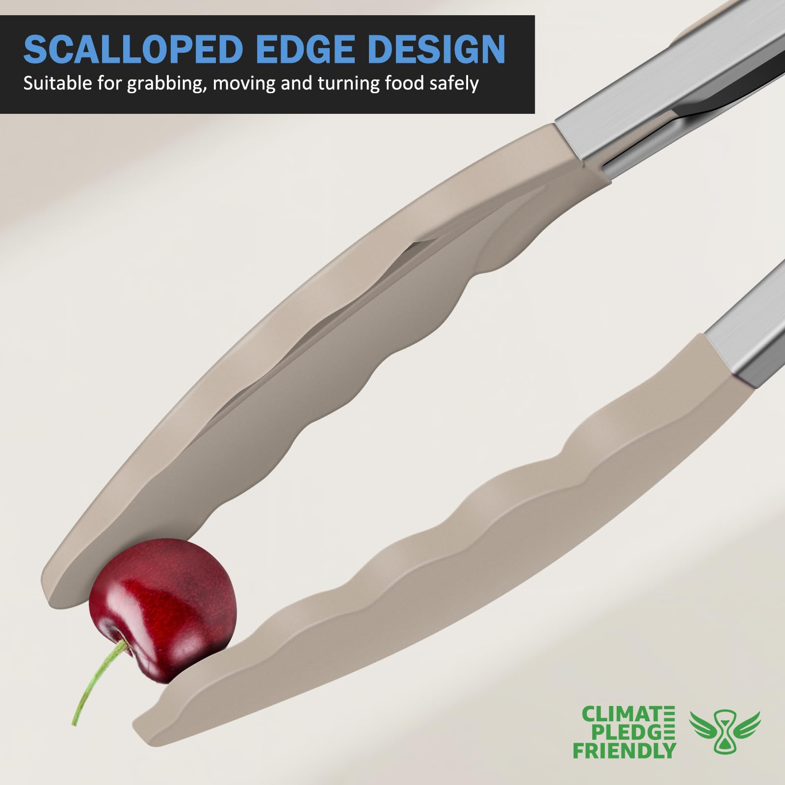 EEKEDO Barbecue Tongs - Heat Resistant & Non-Stick -8