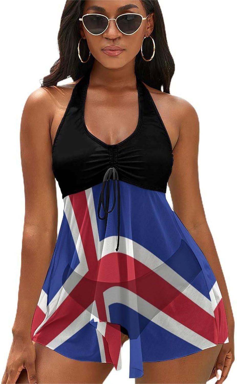 Women's 2 Piece Swimsuit Karakalpakstan Flag Adjustable Strap Swimwear Summer Beach Bathing Suits for Womens