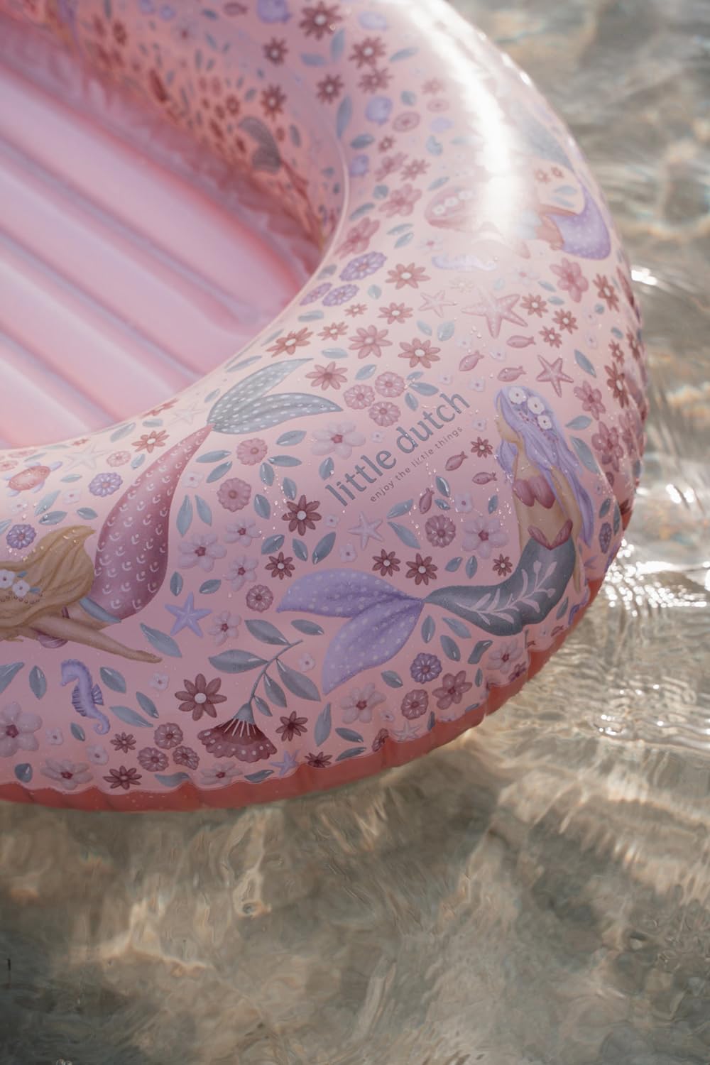 Little Dutch Barca gonfiabile – Gommone – Giocattolo gonfiabile – per ragazze dai 3 anni – Dreamy Mermaid rosa