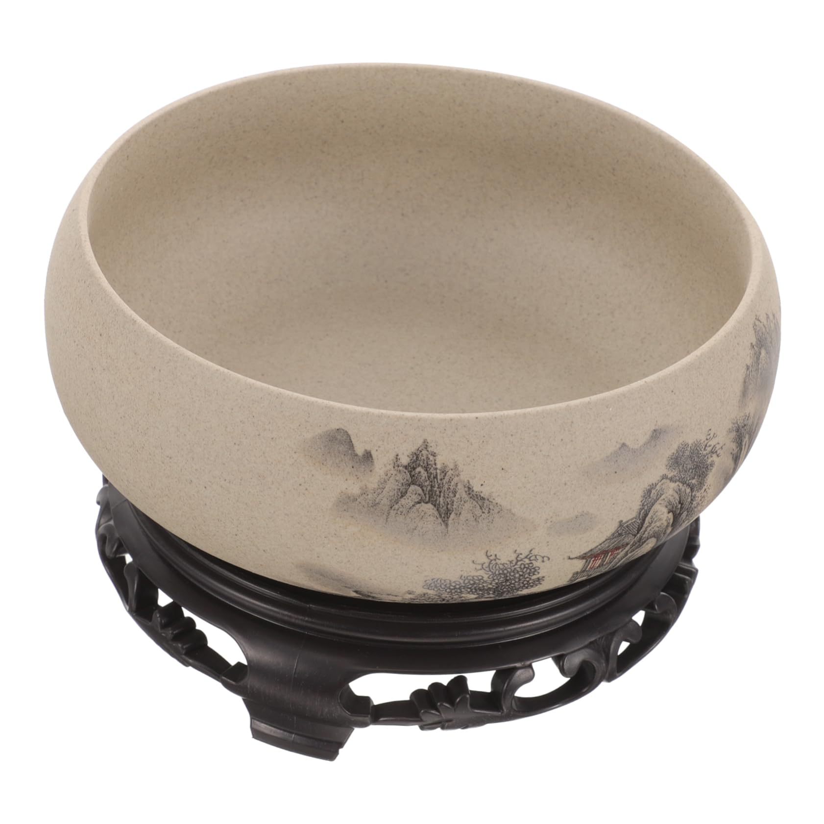 Pot pour bonsaï bleu et blanc pour décoration de salon et balcon