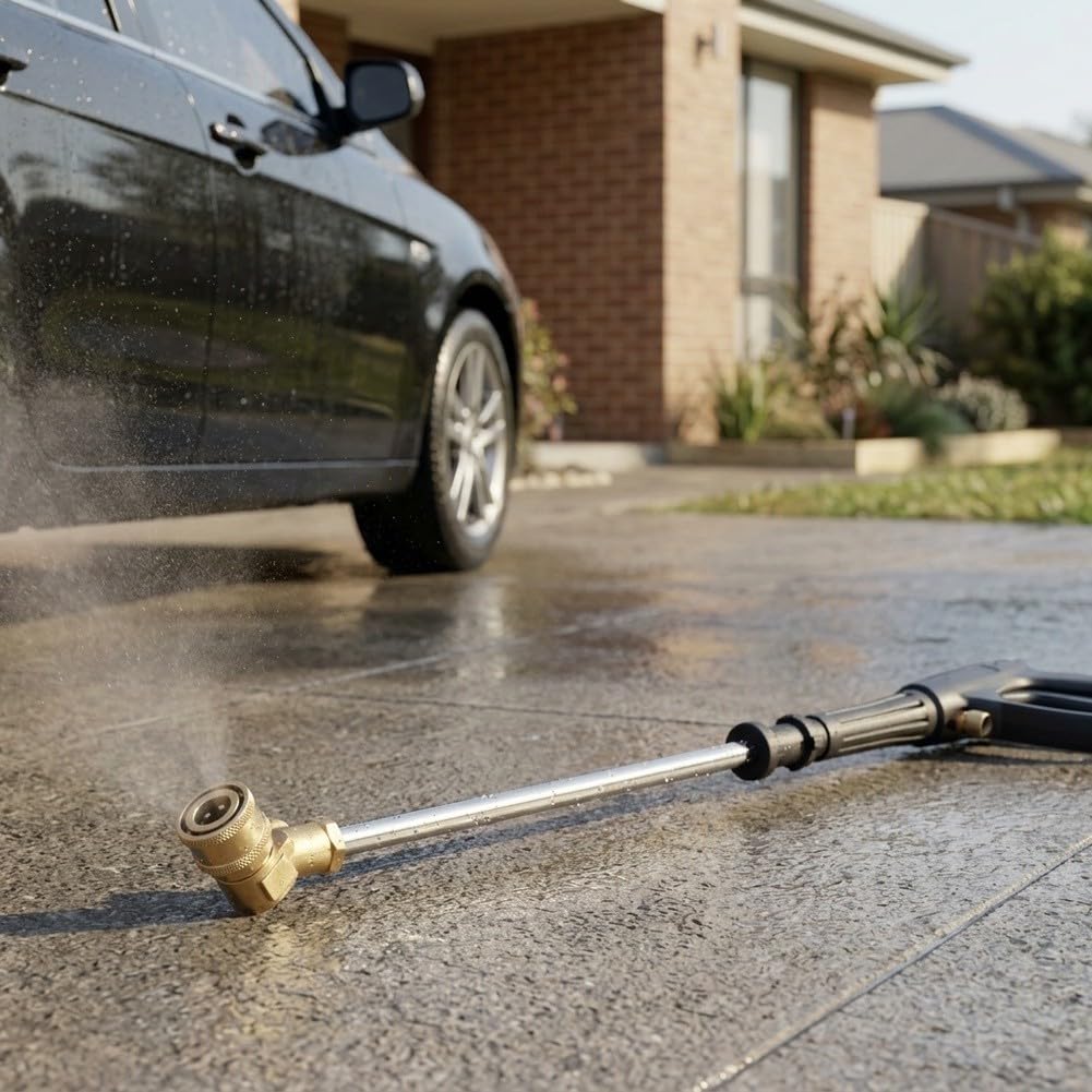 Barra Curva 30° para lavado Coche para Conexión Rápida 1/4 Pulgadas(Rod and nozzle)