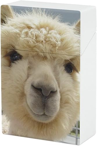 Miniatura 6 de Caja de cigarrillos de alpaca divertida de tamaño regular, soporte de bolsillo para cigarrillos, caja de cigarrillos con una sola mano para hombres