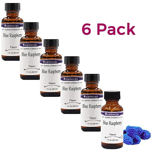 Miniatura 2 de LorAnn Blue Raspberry SS Flavor, botella de 1 onza - Paquete de 6
